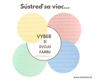 Farebné zošity pre viac sústredenia nájdeš len u nás... www.idemito.sk #ide_mi_to #farebnezosity #dysgrafia #dyslexia...